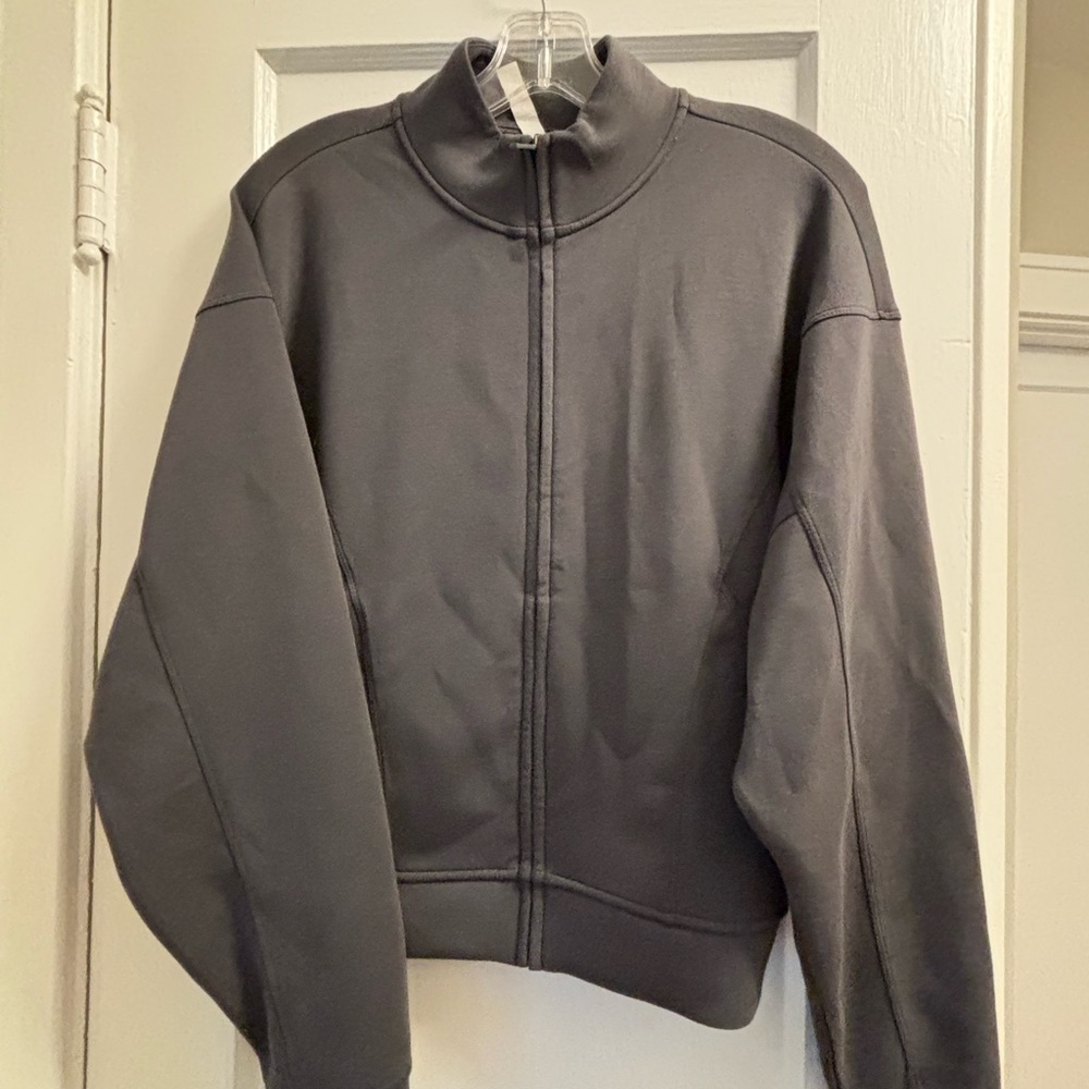 Zella Slate Gray Supersoft Zip Jacket